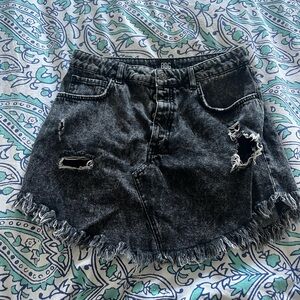 Urban Outfitters Charcoal Denim Skirt